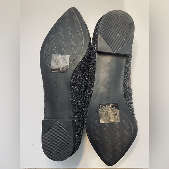 New Glitter black flat shoes - Picture 3 of 4